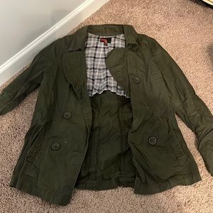 green jacket